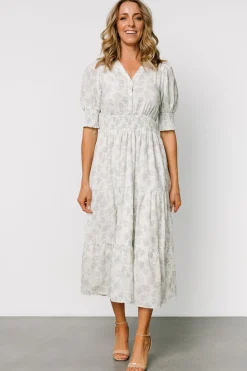 Best Baltic Born Miriam Midi Dress | Light Sage Floral LightSageFloral