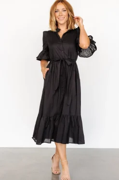 Hot Baltic Born Mirielle Midi Dress | Black