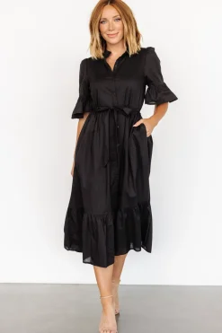 Hot Baltic Born Mirielle Midi Dress | Black