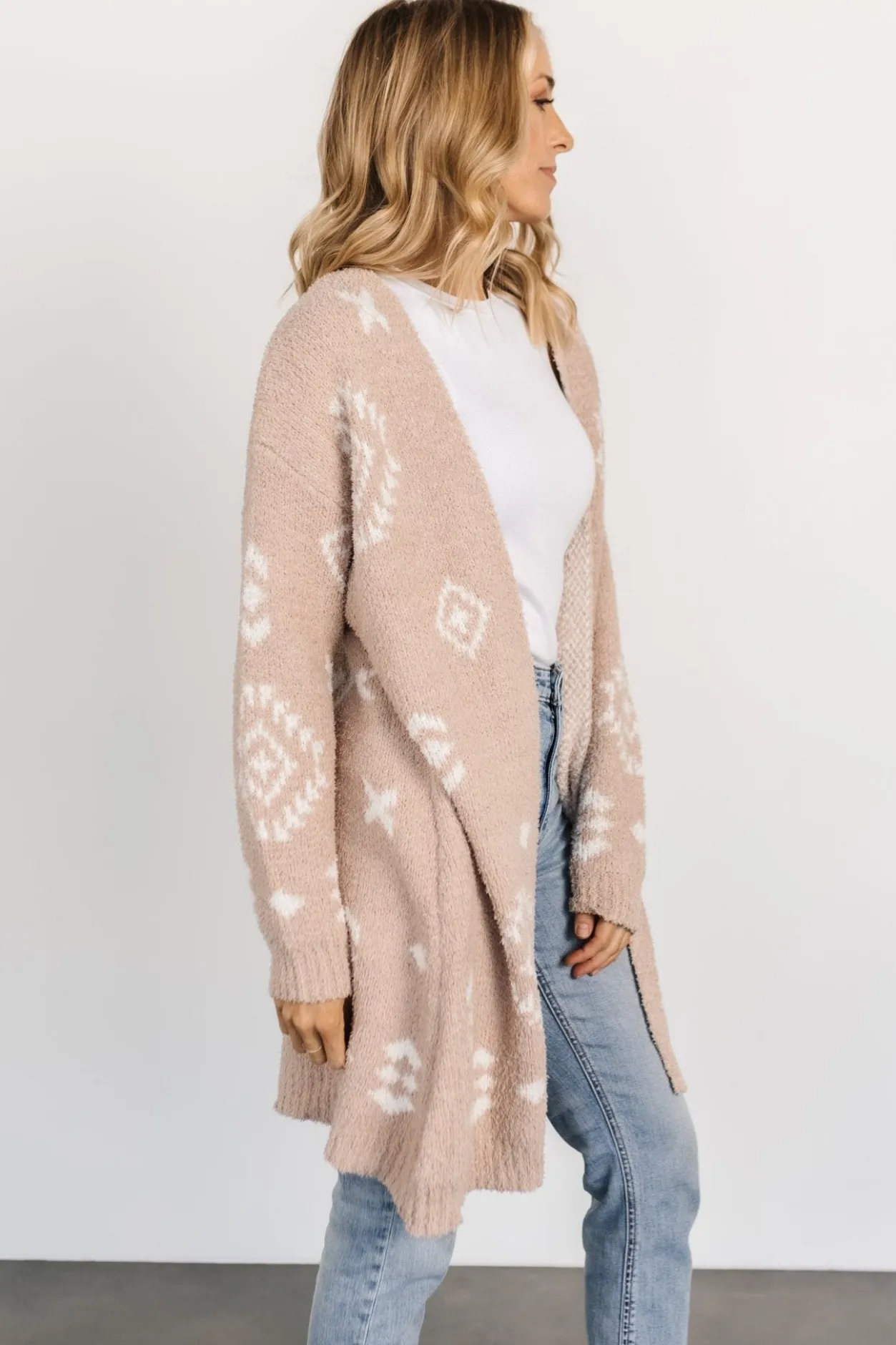 Outlet Baltic Born Missoula Oversized Cardigan | Sand + Off White Sand+OffWhite