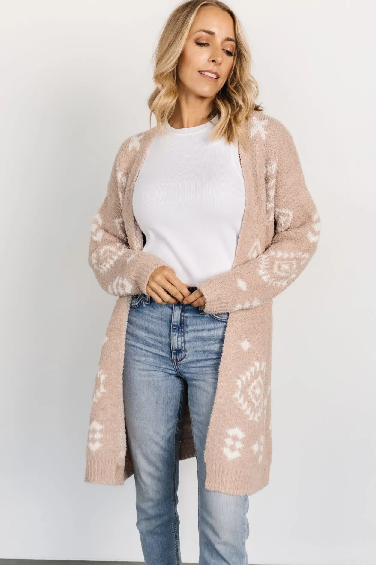 Outlet Baltic Born Missoula Oversized Cardigan | Sand + Off White Sand+OffWhite