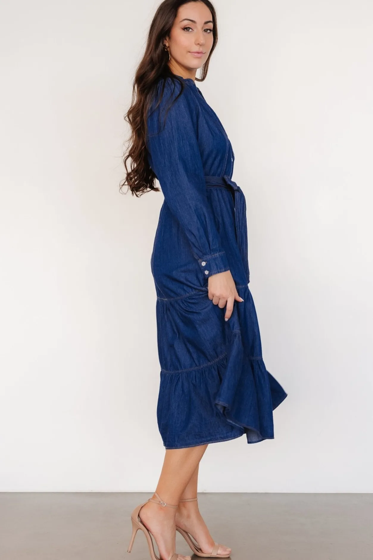 Online Baltic Born Misty Midi Dress | Denim Blue DenimBlue