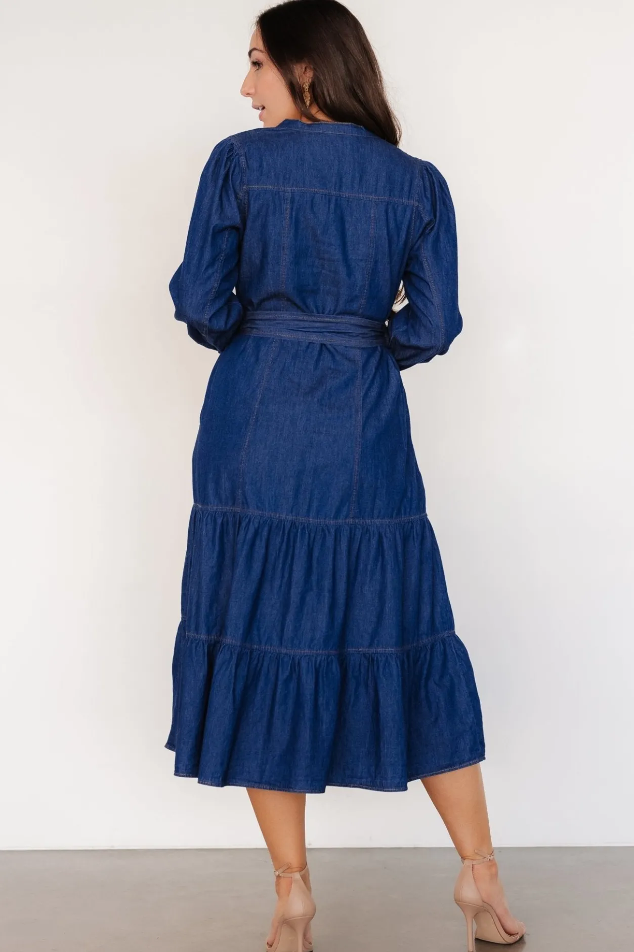 Online Baltic Born Misty Midi Dress | Denim Blue DenimBlue