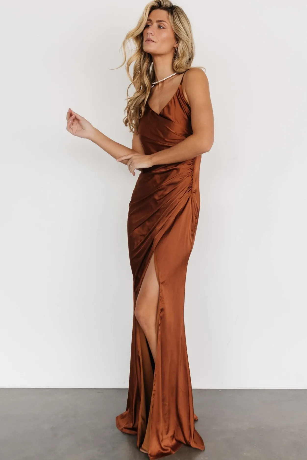 Sale Baltic Born Monet Satin Gown | Spice