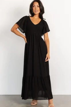 New Baltic Born Monica Smocked Dress | Black