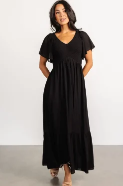 New Baltic Born Monica Smocked Dress | Black