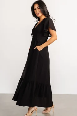 New Baltic Born Monica Smocked Dress | Black