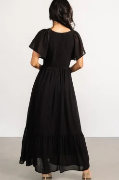 New Baltic Born Monica Smocked Dress | Black