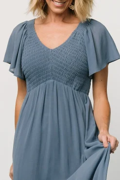 Best Baltic Born Monica Smocked Dress | Whisper Blue WhisperBlue