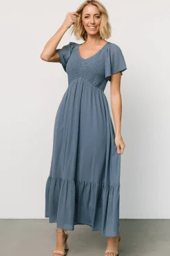 Best Baltic Born Monica Smocked Dress | Whisper Blue WhisperBlue