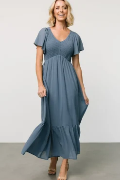 Best Baltic Born Monica Smocked Dress | Whisper Blue WhisperBlue
