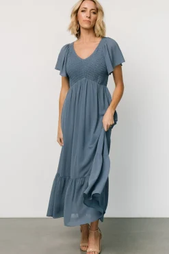Best Baltic Born Monica Smocked Dress | Whisper Blue WhisperBlue