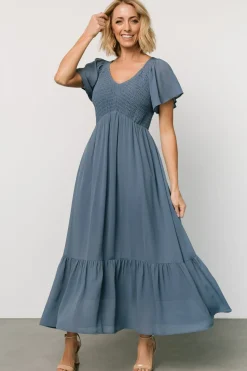 Best Baltic Born Monica Smocked Dress | Whisper Blue WhisperBlue