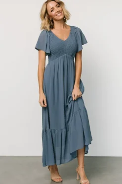 Best Baltic Born Monica Smocked Dress | Whisper Blue WhisperBlue