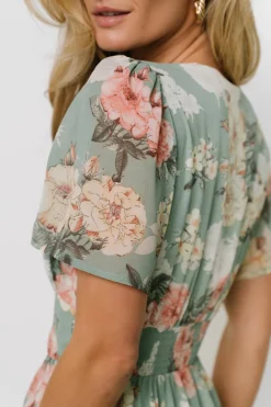 New Baltic Born Montaigne Ruffle Maxi Dress | Sage Floral SageFloral