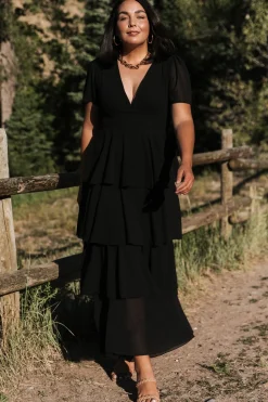 Outlet Baltic Born Montaigne Ruffle Maxi Dress | Black