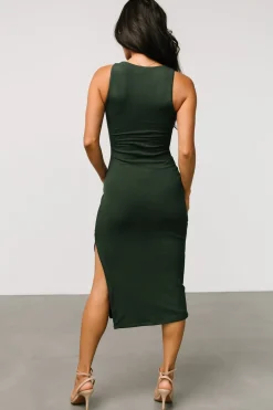 Fashion Baltic Born Moore Ribbed Tank Midi Dress | Dark Green DarkGreen