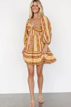 Fashion Baltic Born Moriah Mini Dress | Camel Multi CamelMulti