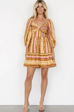 Fashion Baltic Born Moriah Mini Dress | Camel Multi CamelMulti