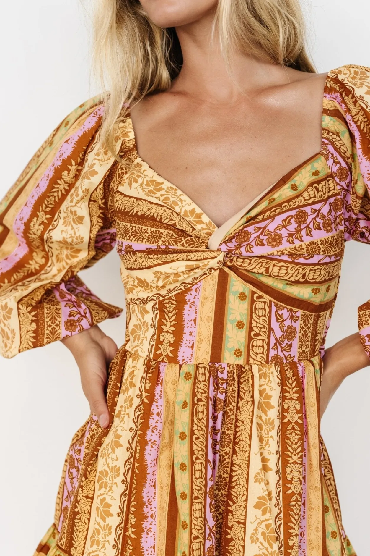 Fashion Baltic Born Moriah Mini Dress | Camel Multi CamelMulti