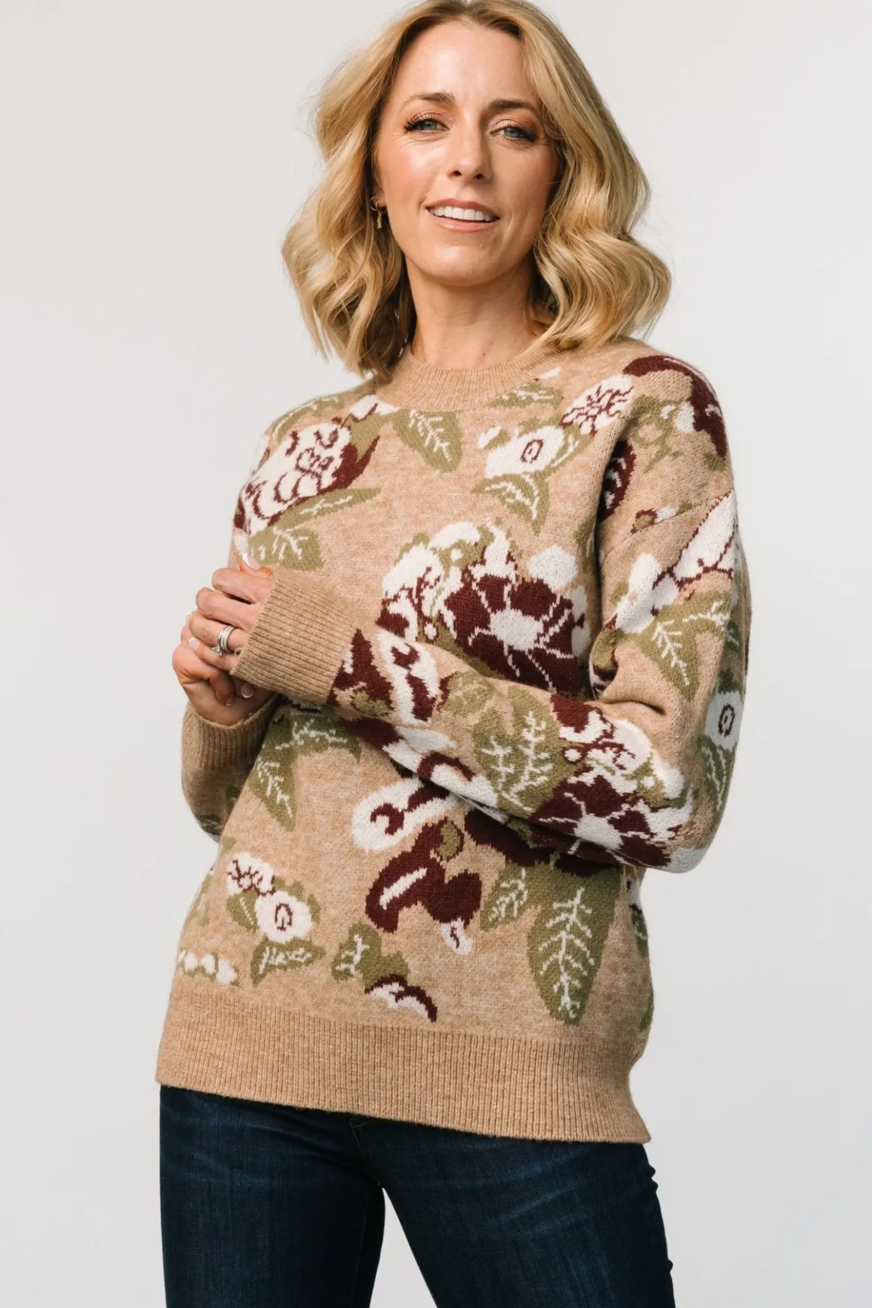 Online Baltic Born Munich Sweater | Taupe Multi TaupeMulti