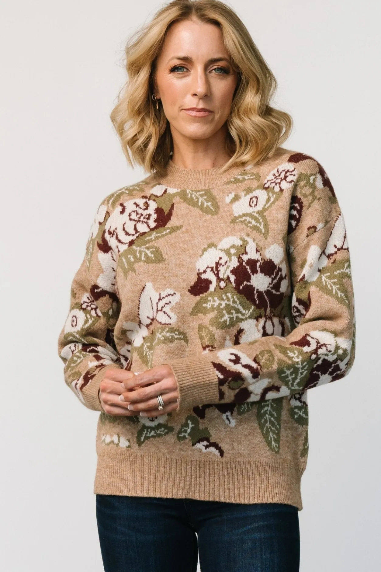 Online Baltic Born Munich Sweater | Taupe Multi TaupeMulti