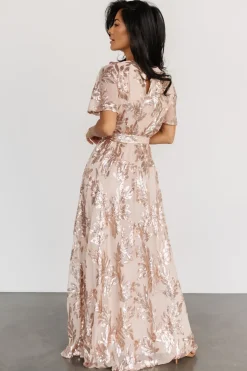 Best Baltic Born Muse Sequin Maxi Dress | Rose Gold RoseGold