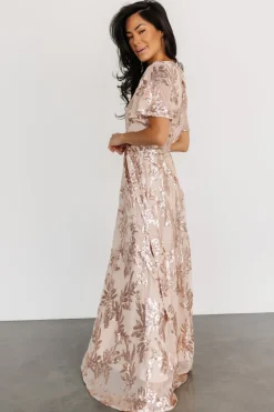 Best Baltic Born Muse Sequin Maxi Dress | Rose Gold RoseGold