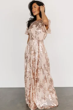 Best Baltic Born Muse Sequin Maxi Dress | Rose Gold RoseGold