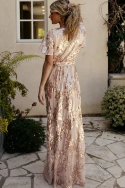 Best Baltic Born Muse Sequin Maxi Dress | Rose Gold RoseGold