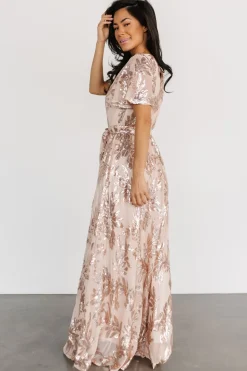 Best Baltic Born Muse Sequin Maxi Dress | Rose Gold RoseGold