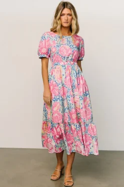 Clearance Baltic Born Myers Dress | Blue + Pink Floral Blue+PinkFloral