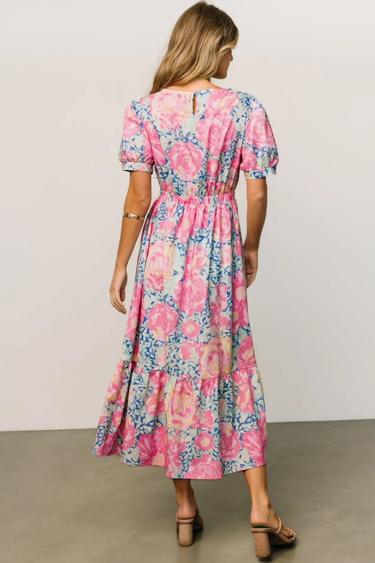 Clearance Baltic Born Myers Dress | Blue + Pink Floral Blue+PinkFloral