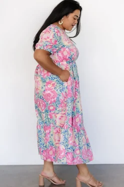 Clearance Baltic Born Myers Dress | Blue + Pink Floral Blue+PinkFloral