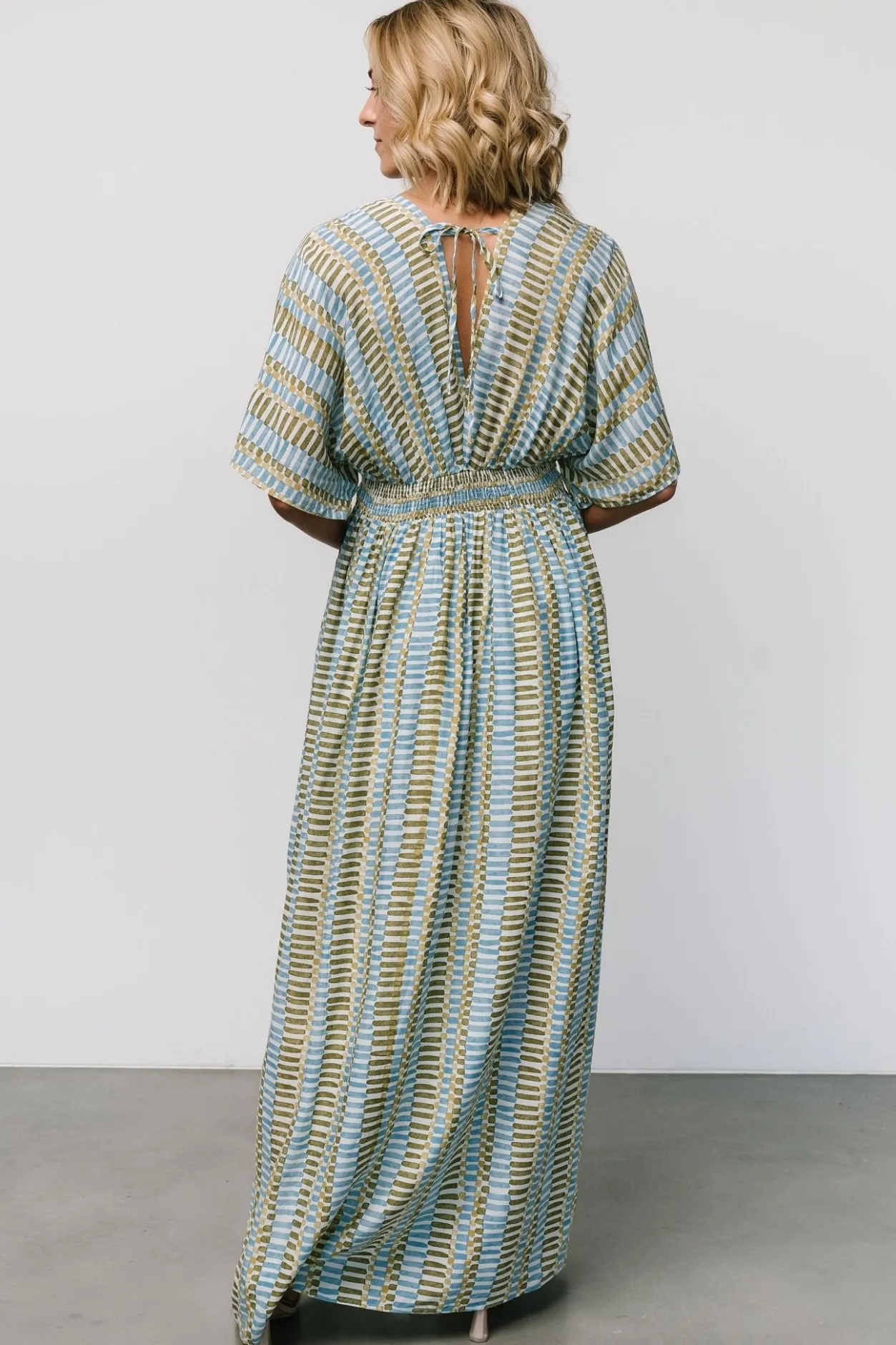 Best Baltic Born Mylis Kimono Dress | Blue + Green Print Blue+GreenPrint