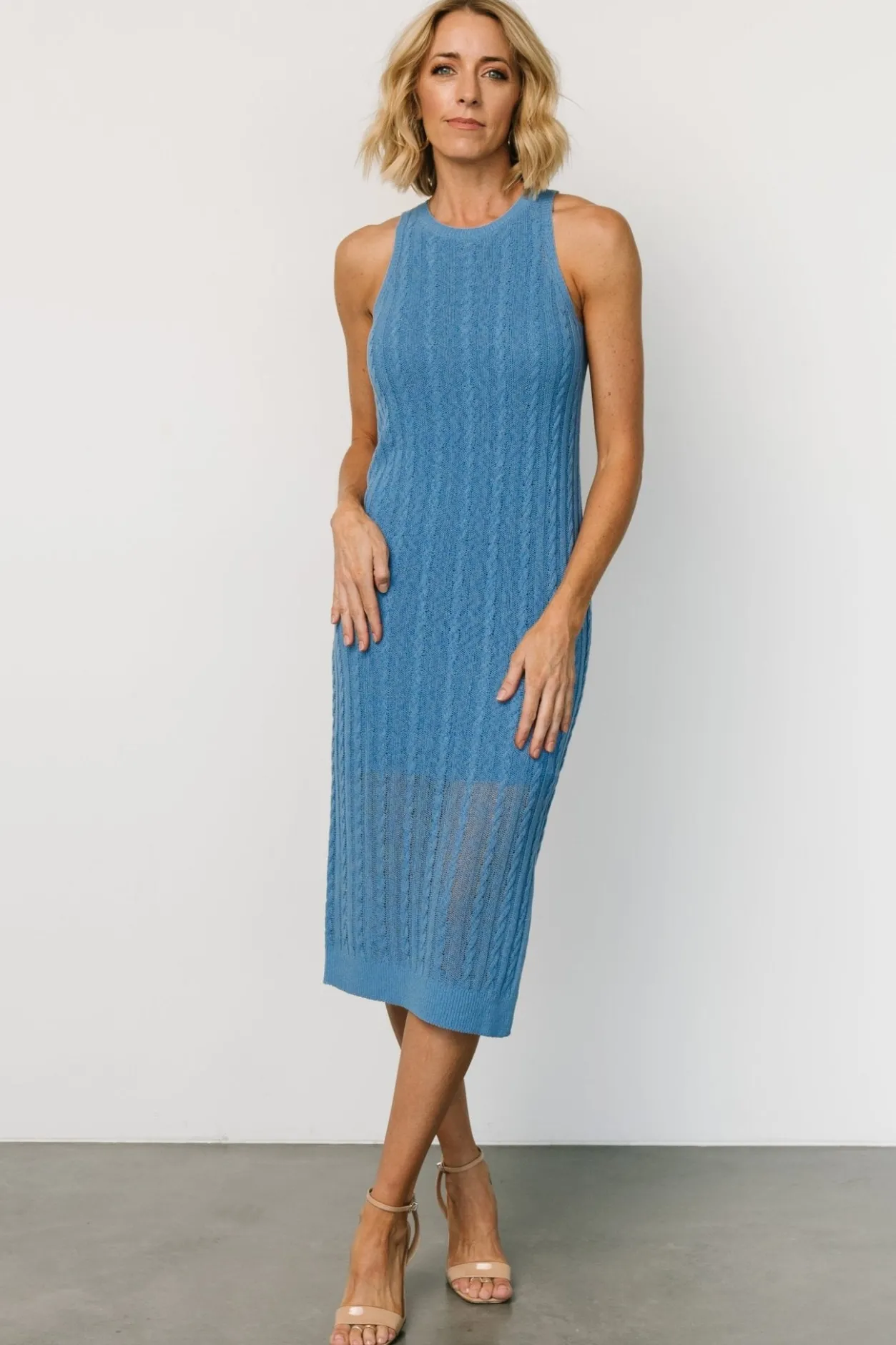 Sale Baltic Born Nalani Knit Tank Dress | Blue