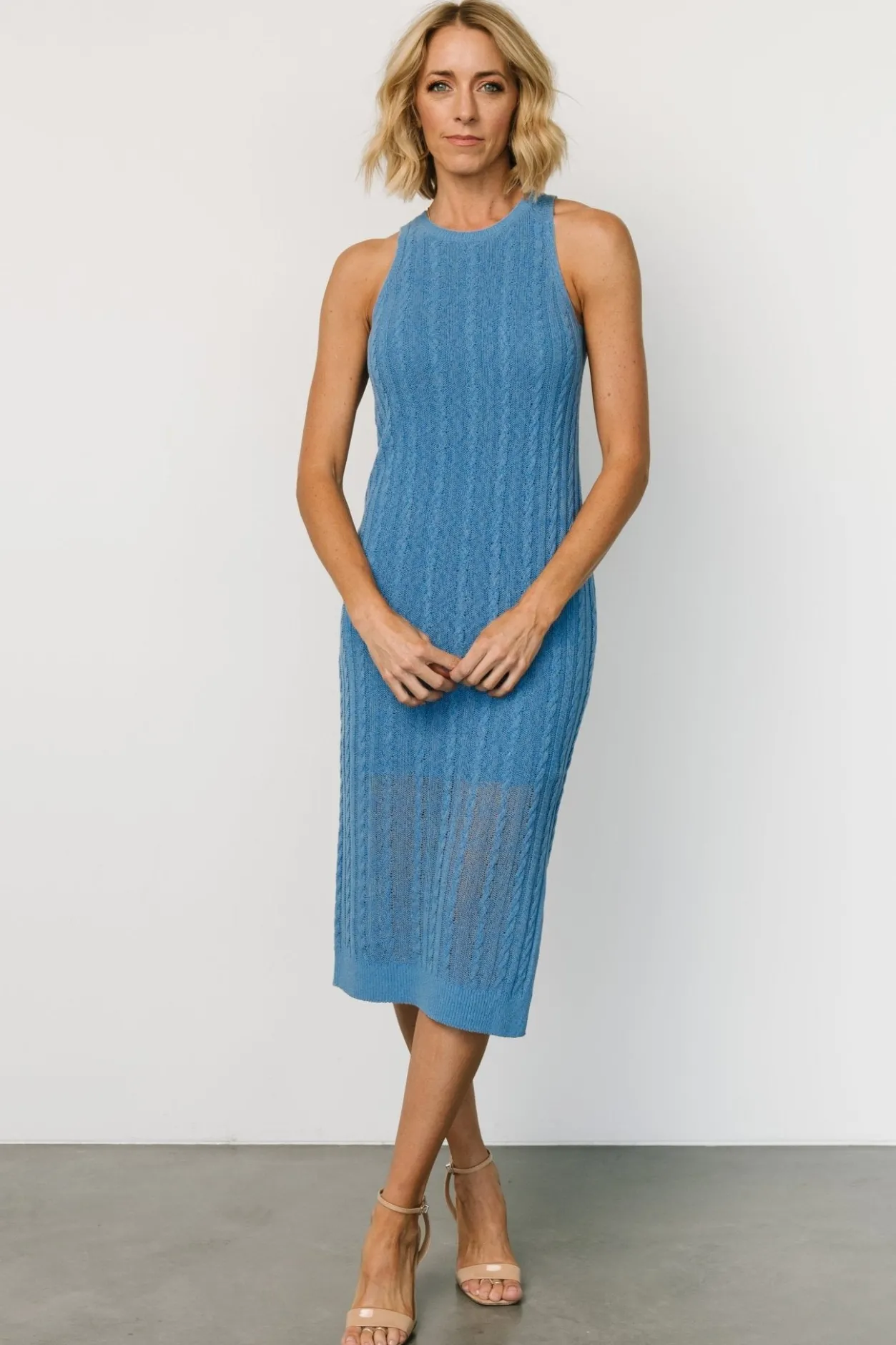 Sale Baltic Born Nalani Knit Tank Dress | Blue