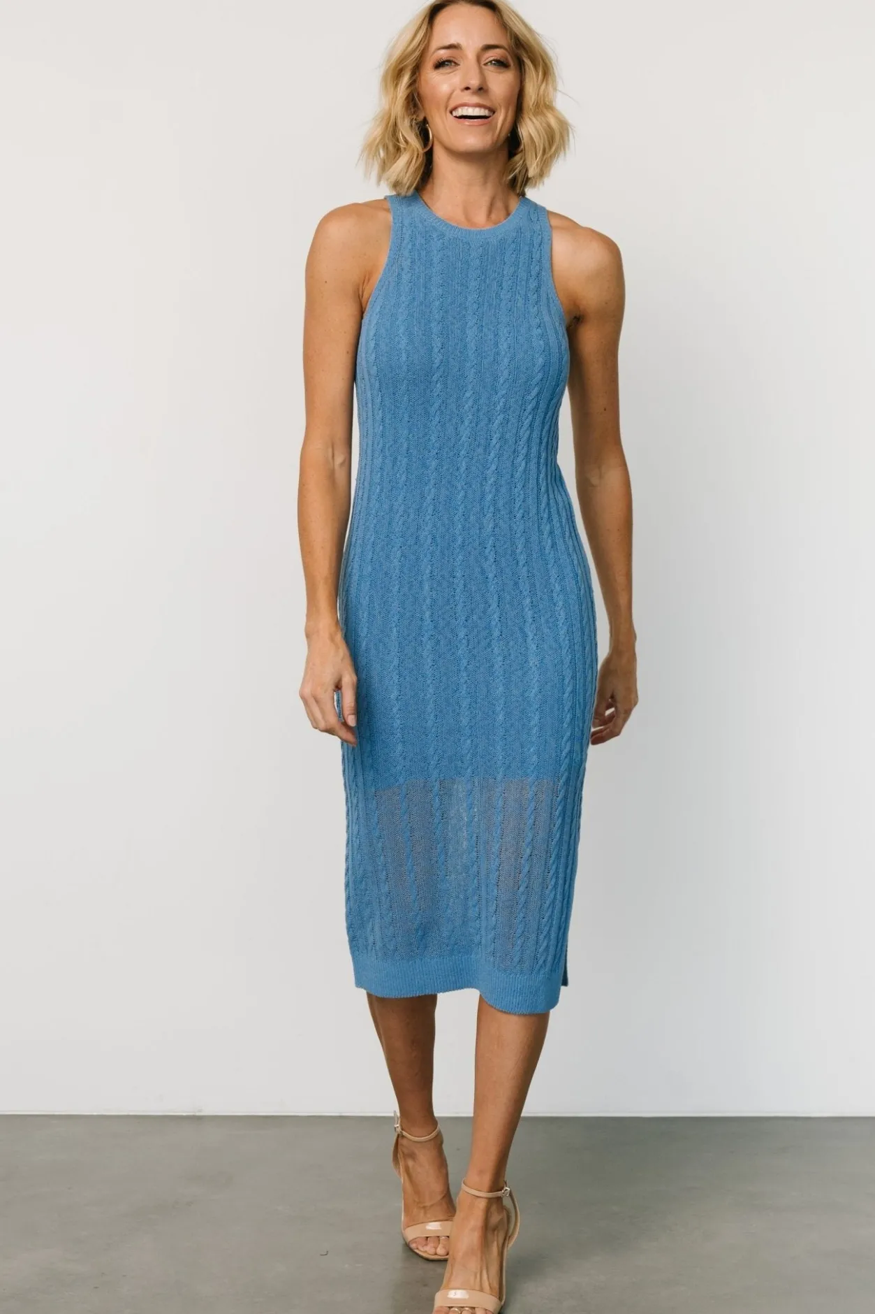 Sale Baltic Born Nalani Knit Tank Dress | Blue