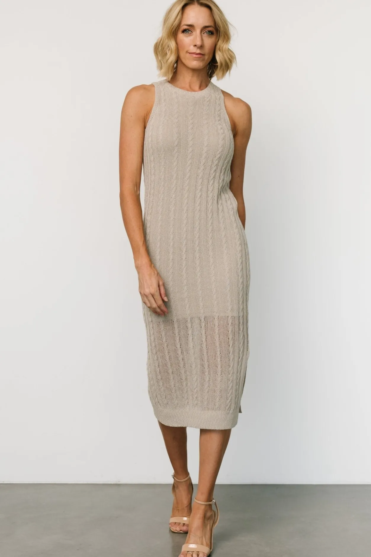 Hot Baltic Born Nalani Knit Tank Dress | Stone