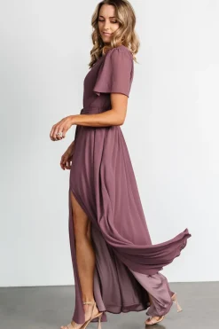 Fashion Baltic Born Naomi Short Sleeve Maxi Dress | Vintage Plum VintagePlum