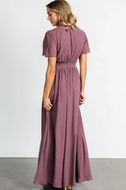 Fashion Baltic Born Naomi Short Sleeve Maxi Dress | Vintage Plum VintagePlum