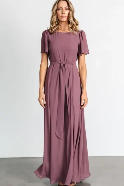 Fashion Baltic Born Naomi Short Sleeve Maxi Dress | Vintage Plum VintagePlum