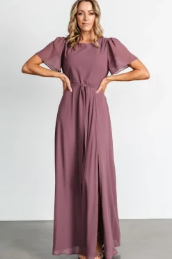 Fashion Baltic Born Naomi Short Sleeve Maxi Dress | Vintage Plum VintagePlum