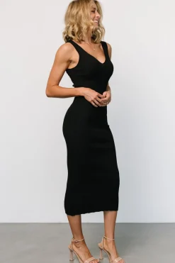 Discount Baltic Born Napa V Neck Tank Dress | Black