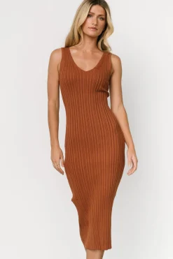 Outlet Baltic Born Napa V Neck Tank Dress | Copper