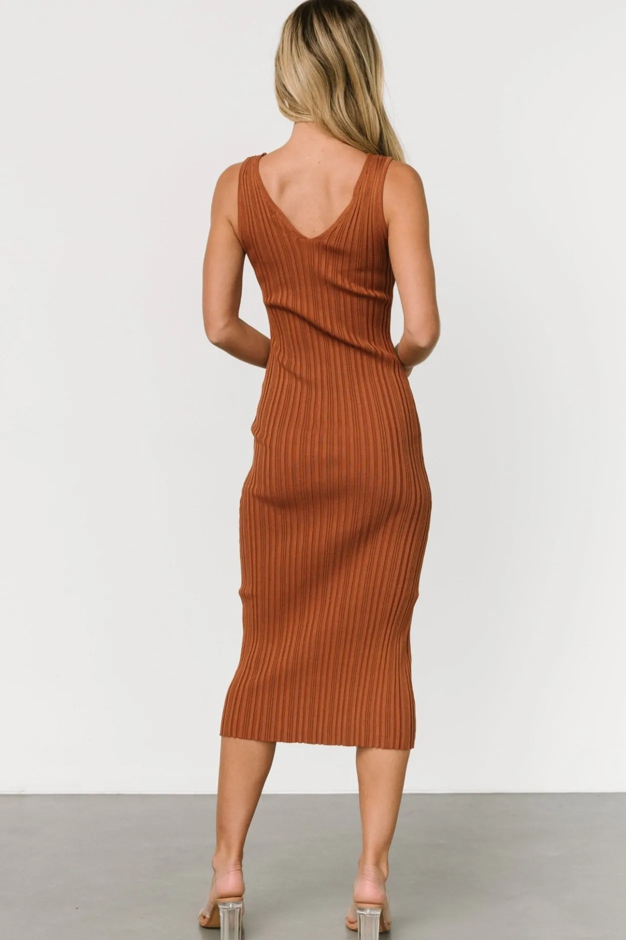 Outlet Baltic Born Napa V Neck Tank Dress | Copper