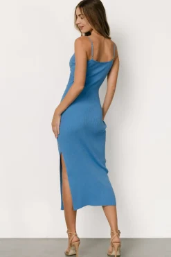 Discount Baltic Born Nathalie Ribbed Dress | Blue