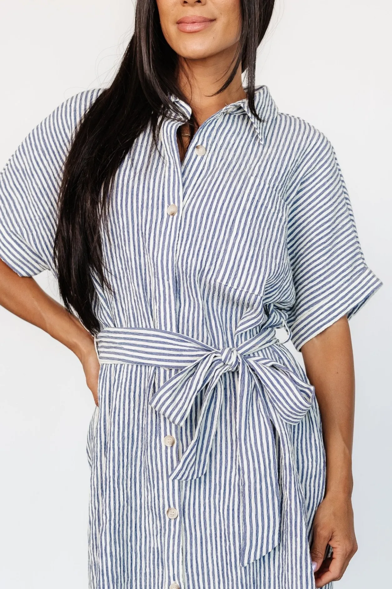 Fashion Baltic Born Nautical Shirt Dress | Blue Stripe BlueStripe