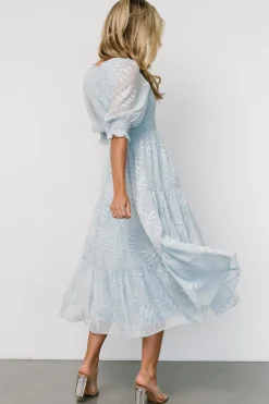 Discount Baltic Born Nellie Smocked Midi Dress | Light Blue LightBlue