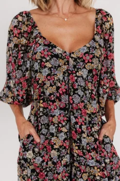 Discount Baltic Born Nevaeh Bubble Sleeve Dress | Multi Floral MultiFloral
